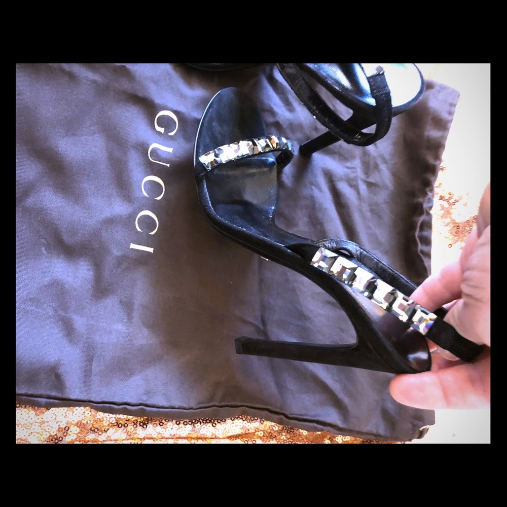 Gucci Black Diamond Nero Heels